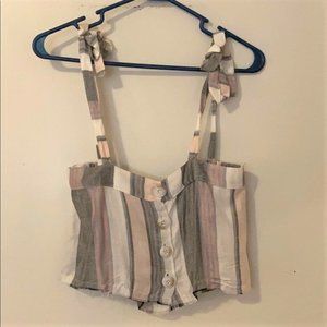 Luca + Grae Pastel Striped Crop Top